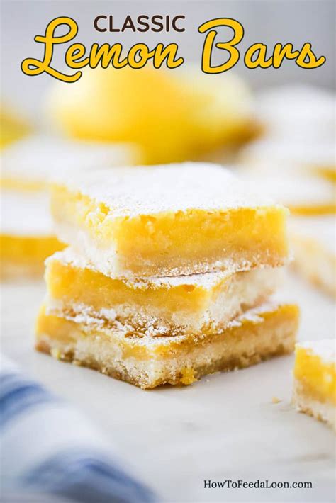 Classic Lemon Bars With Video How To Feed A Loon