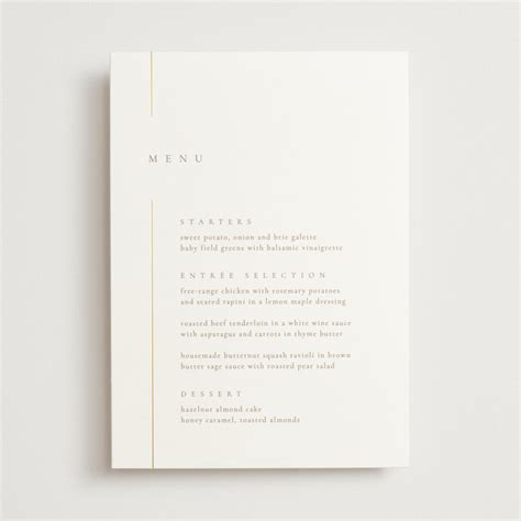 London Foil Pressed Menus By Kelly Schmidt Minted