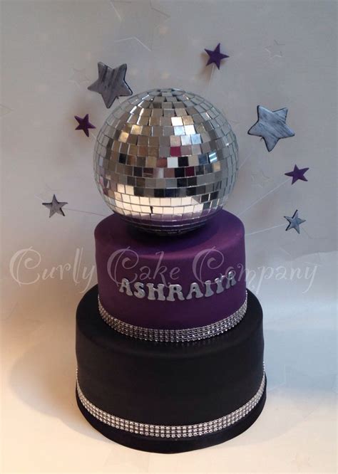 2 Tier Disco Ball Cake Curly Cake Company Bray Disco Birthday