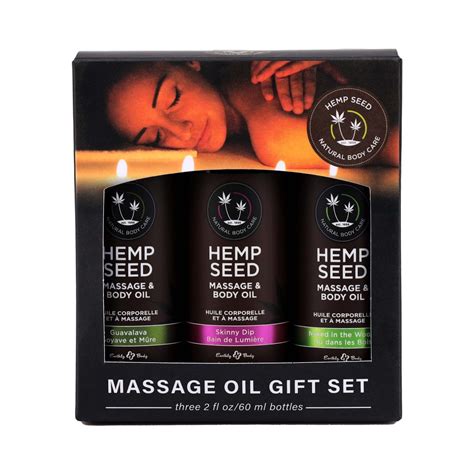 Hemp Seed Massage Oil Trio