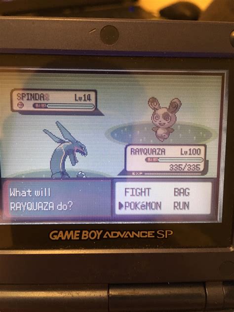 [3] Shiny Spinda last night!!! Turns out my Emerald save file’s first ...