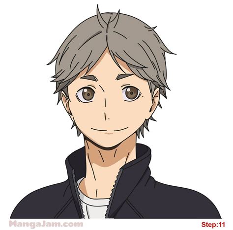 How To Draw Koshi Sugawara From Haikyuu Anime Zeichnen