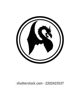 Logo Design Template Black Dragon Logo Stock Vector (Royalty Free ...