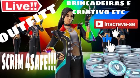 Live De Fortnite Ao Vivo Jogando Os Inscritos Scrim Safe Loja Ao