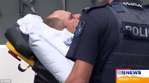 Police Officer Was Stabbed By A Naked Man Daily Mail Online