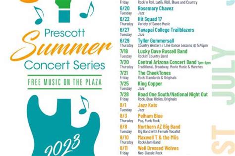 Prescott Summer Concert Series Prescott Local Events