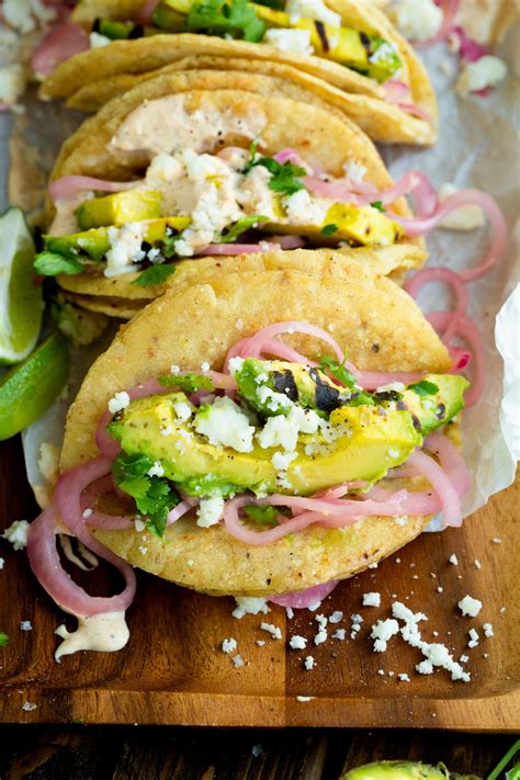 Grilled Avocado Tacos Recipe Oh Sweet Basil