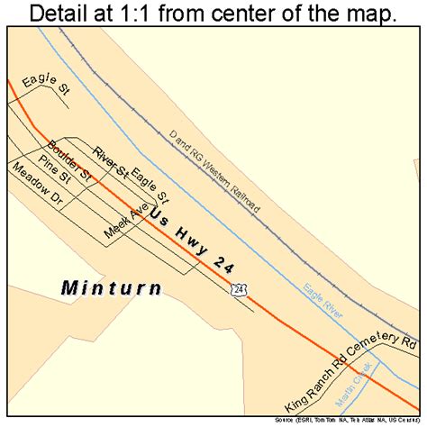 Minturn Colorado Street Map 0850920