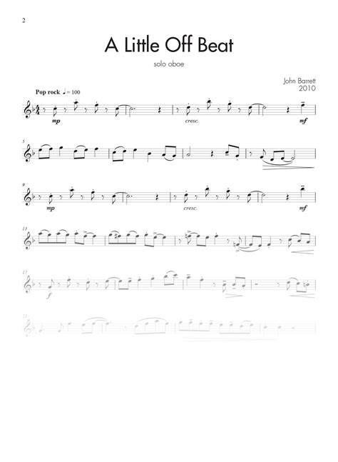 Oboe Solo | Reed Music