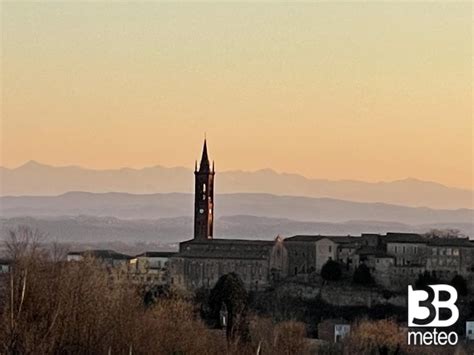 Foto Meteo Fubine Il Campanile Al Tramonto B Meteo