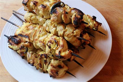 Grilled Joojeh Kabab Persian Saffron Chicken Kebab Recipe