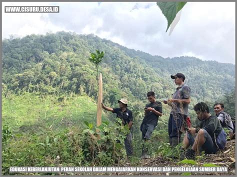 Edukasi Keberlanjutan Peran Sekolah Dalam Mengajarkan Konservasi Dan