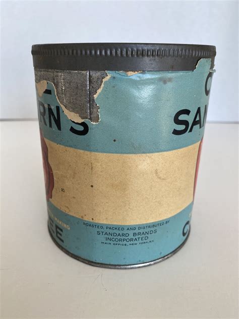 Vintage Chase Sanborn S Coffee Tin Can Dated March Th Standard