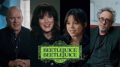 BEETLEJUICE BEETLEJUICE Interviews Michael Keaton Winona Ryder Jenna