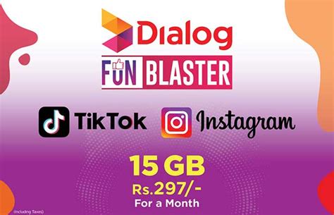 More Than Enough Data For Tiktok Instagram With Dialog Fun Blaster Rs