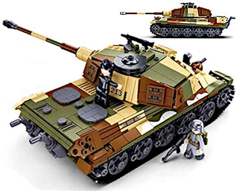 Купить Кирпичи Танк Тигр/Panzerjager Эсминец АРМИЯ военные + ФИГУРЫ ...