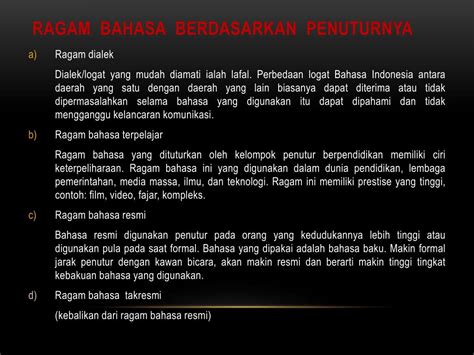 contoh ragam bahasa resmi  koleksi gambar