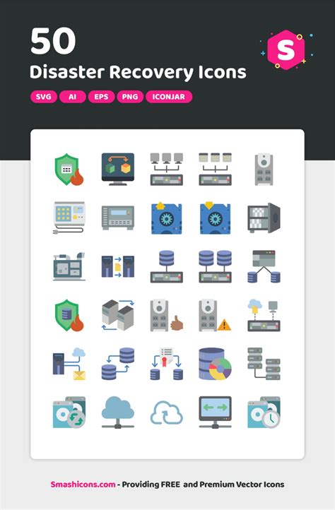 Disaster Recovery Icons By Smashicons Artofit