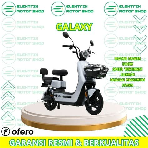 Jual SEPEDA LISTRIK OFERO GALAXY DIAMOND GREY Shopee Indonesia