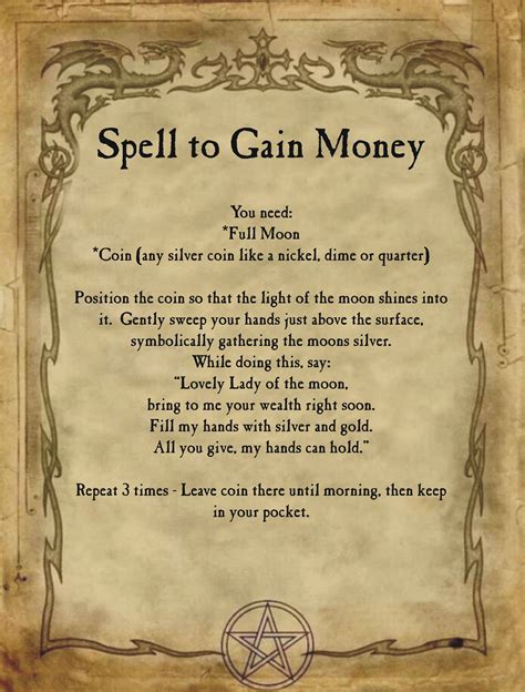 Spell To Gain Money For Homemade Halloween Spell Book Spell Book