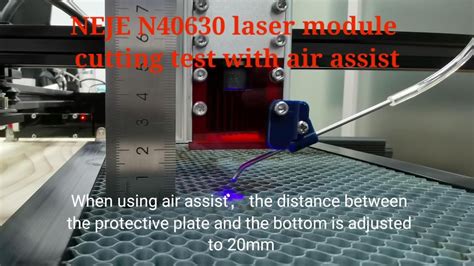 Neje N Laser Module Cutting Test With Air Assist Youtube