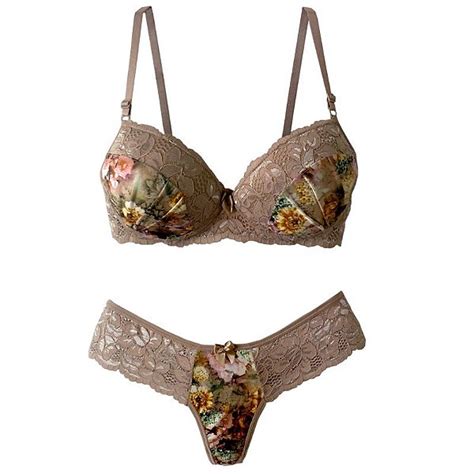 Conjunto Lingerie Estampa Floral Em Renda Sua Loja De Calcinhas Sexy