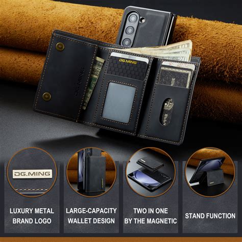 Dg Ming M Series Retro Magnetic Detachable Wallet Phone Case For