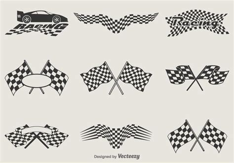 Vector Racing Flags 99192 Vector Art at Vecteezy