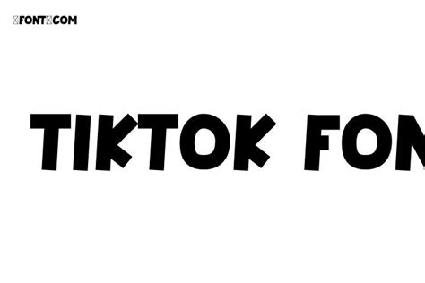 Tiktok Font - Free Font Download