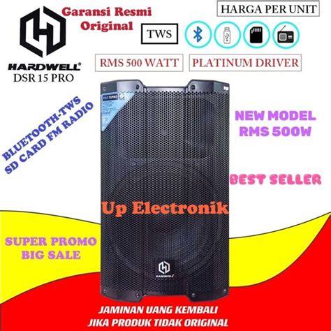 Jual Hardwell Dsr 15 Pro Speaker Aktif 500w Bluetooth Tws Original