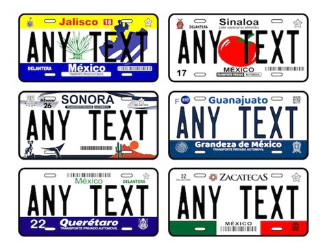 Custom Aluminum Car Plates Car Plate Mexico State Of Mexico Etsy