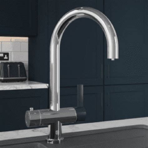 Vibrance Twin Lever Chrome Indigo Cromo In Instant Hot Water Kitchen Tap Kettle Taps From