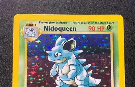 St Edition Nidoqueen Holo Jungle Pokemon Card Ebay