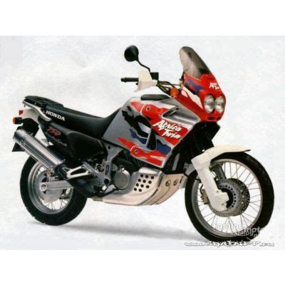 Naklejki Honda XRV 750V Africa Twin 1996 1999 BIAŁO CZERWONO SREBRNA