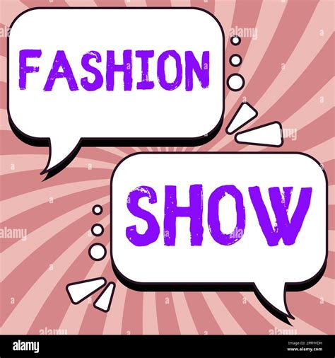 Writing Displaying Text Fashion Show Word For Exibition That Involves