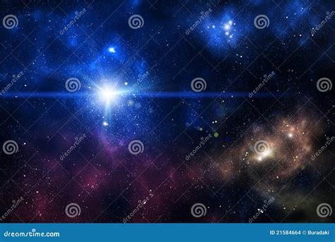 Blue space nebula stock illustration. Illustration of nebula - 21584664