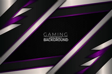 Premium Vector | Futuristic gaming background purple style