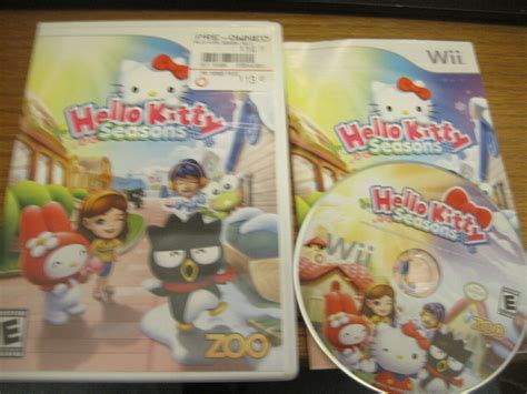 Hello Kitty Seasons Nintendo Wii Complete Free Shipping 802068103200