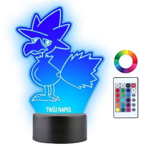 Lampka Na Biurko Statuetka Led Anime Pokemon Murkrow Grawer Prezent