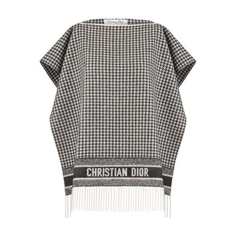 Dior Poncho 30 Montaigne In Gray Lyst