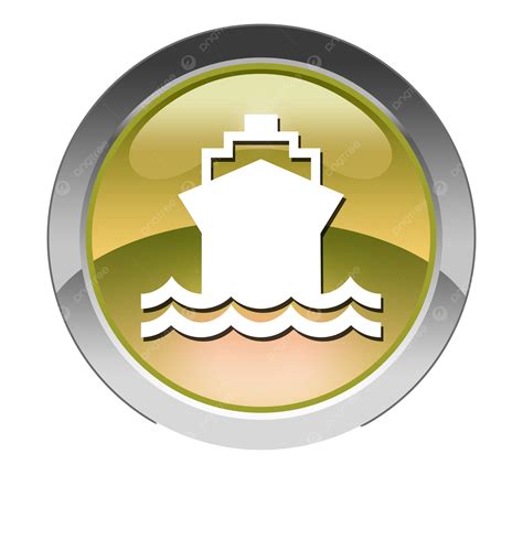 Iconbuttonpictogram Shipwater Transportation Icons River Ship