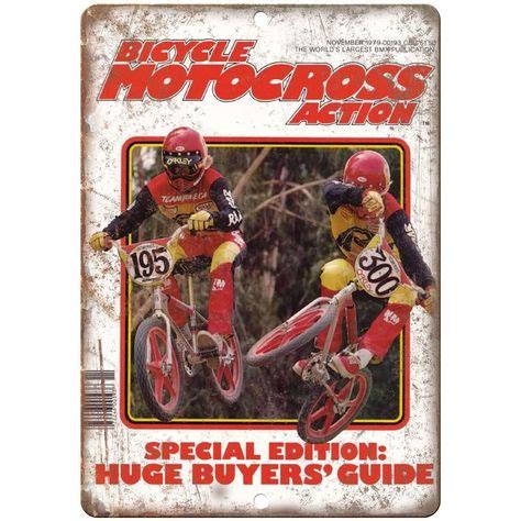 X Metal Sign Bicycle Motocross Action Bmx Vintage Look