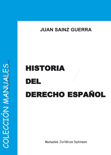 Ingebook Historia Del Derecho Espa Ol