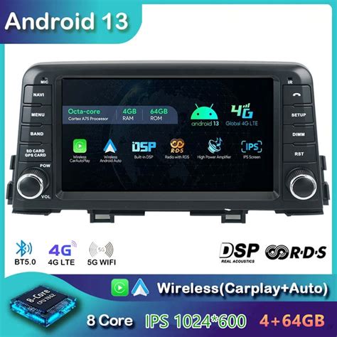 Kia Picanto Android 13 0 Autoradio GPS Navigationsysteme Mit QLED