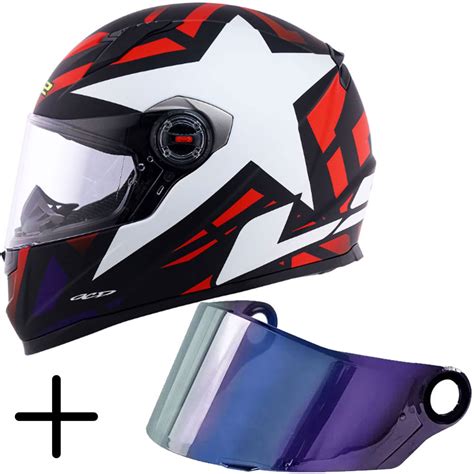 Capacete Ls Ff Starwar Vermelho Viseira Camale O No Shoptime