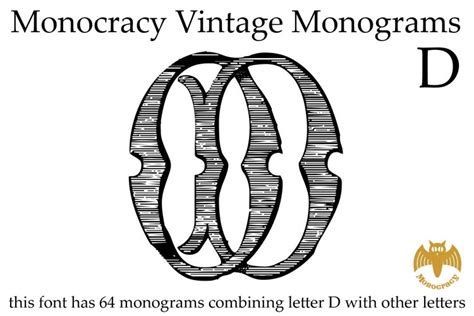 Monocracy Vintage Monograms D