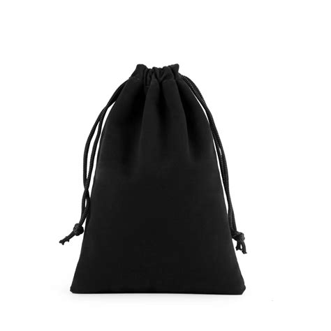 Pcs Wholesale Large Black Velvet Drawstring Bags For Storage