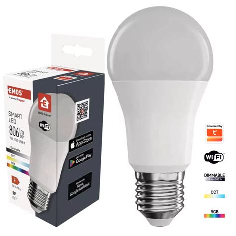 Gosmart Żarówka Led E27 9w 806lm Rgb ściemnialna Wi Fi Ab Expert