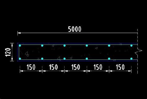Gambar Potongan Beton Pelat Lantai dengan Autolisp