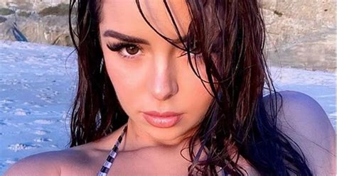 Demi Rose Rocks Bikini Resembling Nipple Covers In Red Hot Display Daily Star